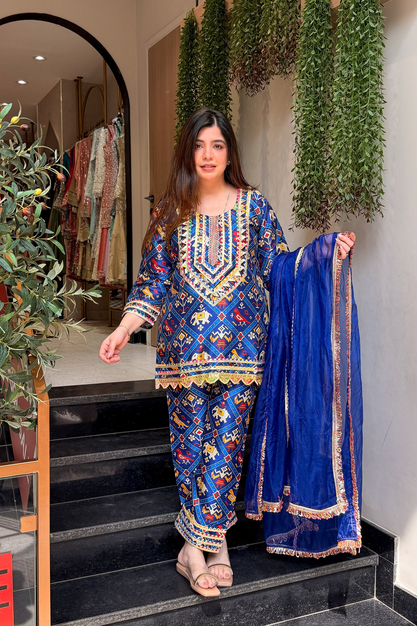 Ifrah Printed & Embroidered Suit Set