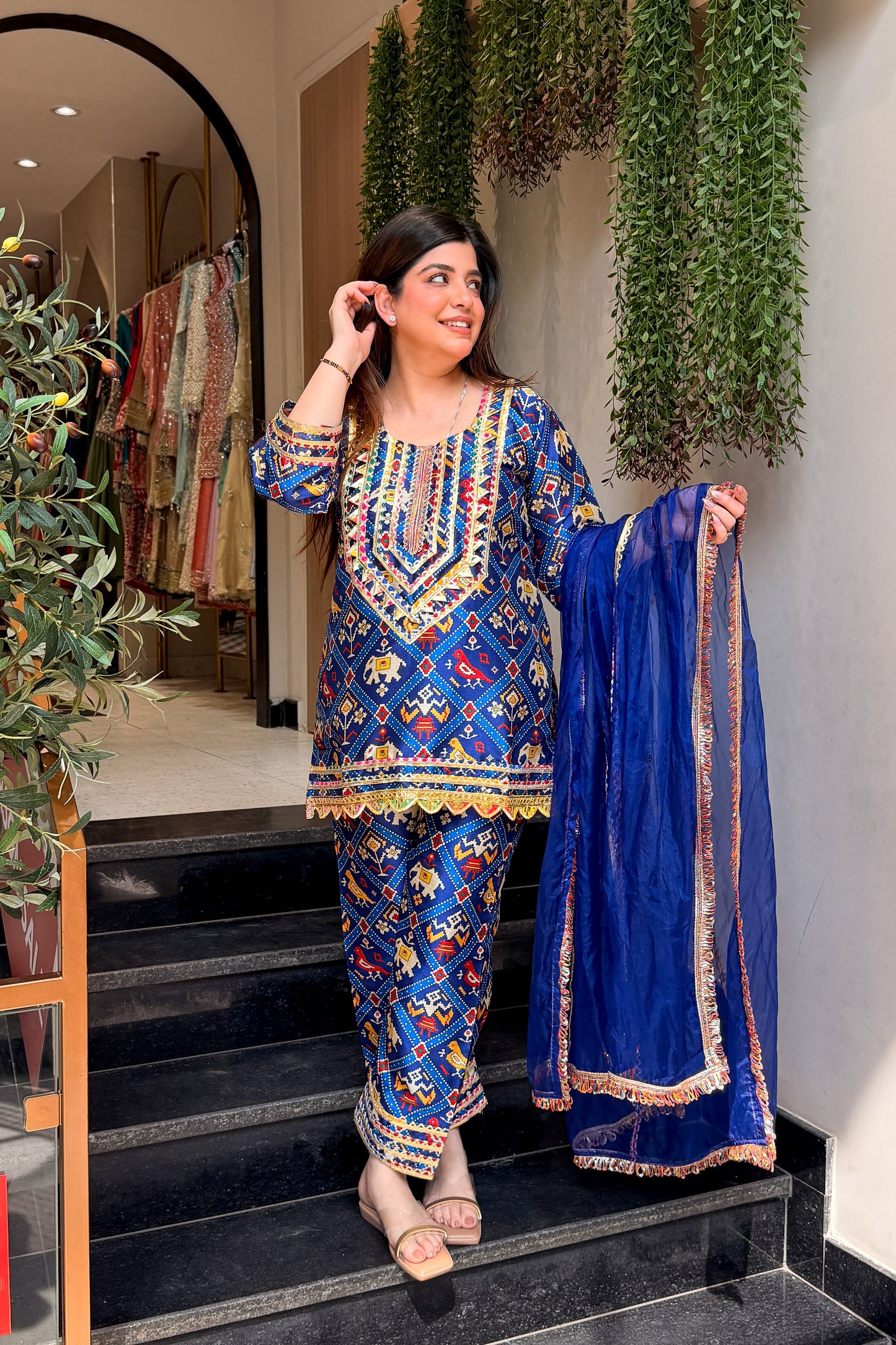 Ifrah Printed & Embroidered Suit Set