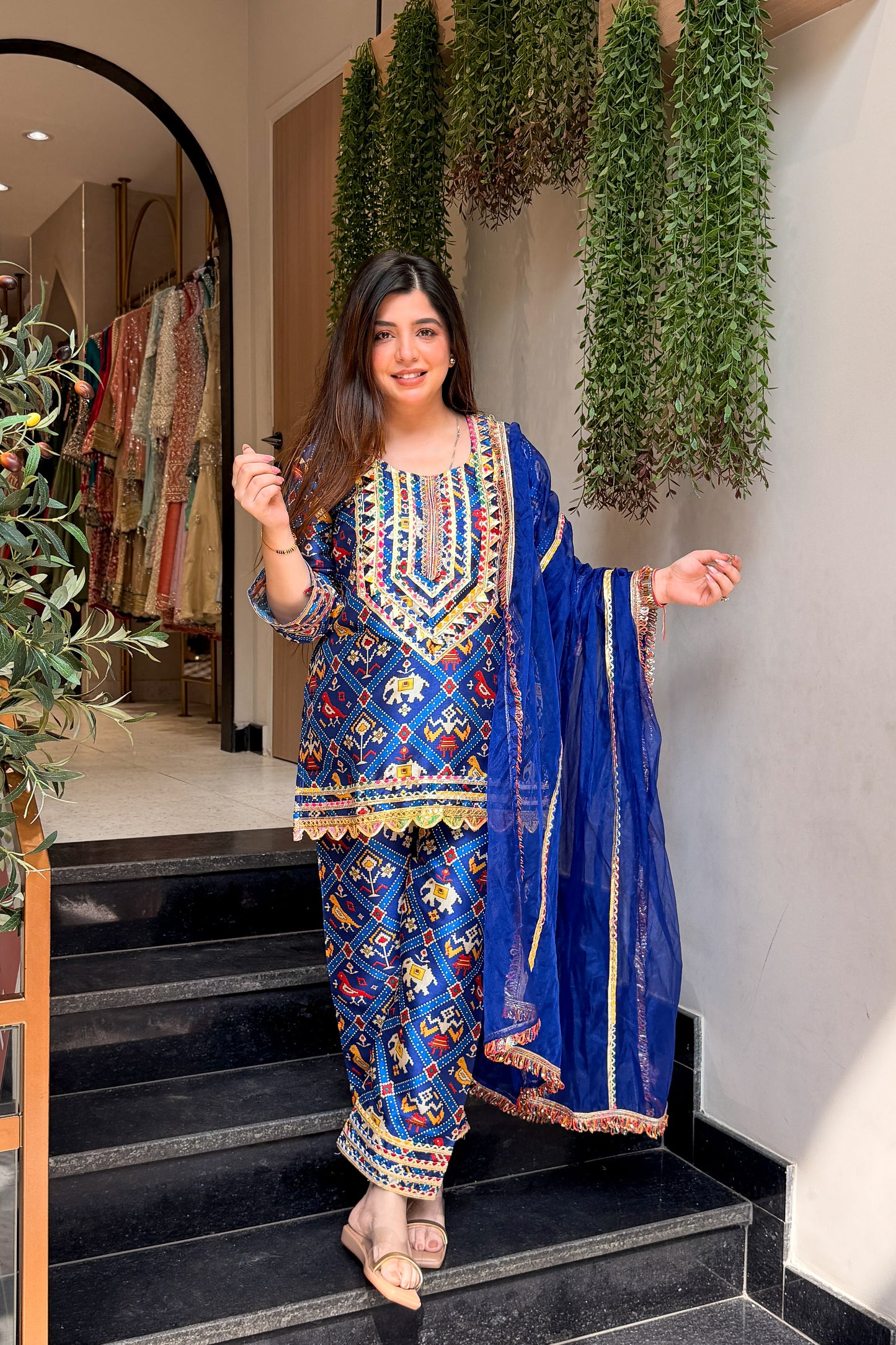 Ifrah Printed & Embroidered Suit Set
