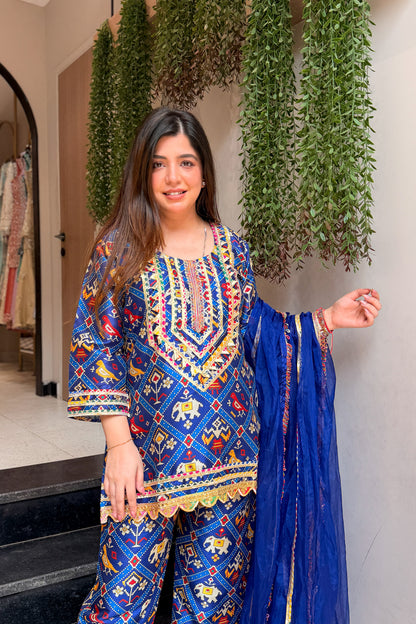 Ifrah Printed & Embroidered Suit Set