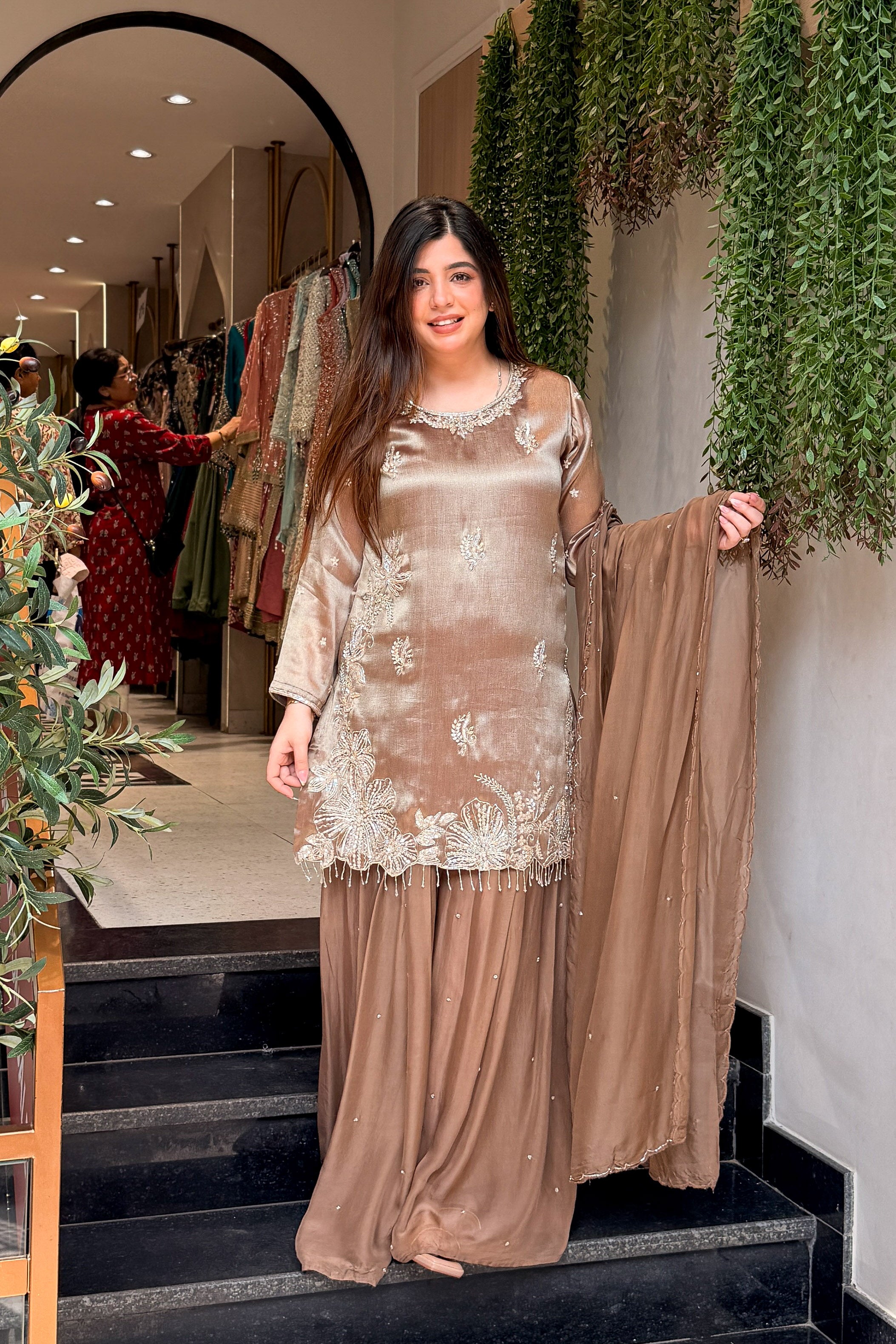 Maheya Hand Embroidered Suit Set