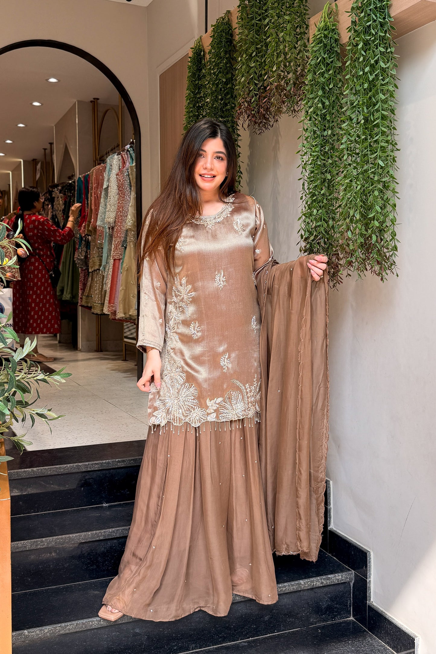 Maheya Hand Embroidered Suit Set