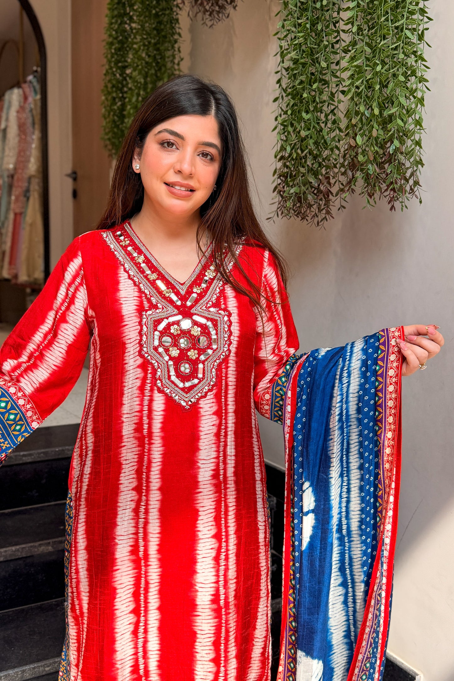 Kishwer Mirror Embroidered Suit Set