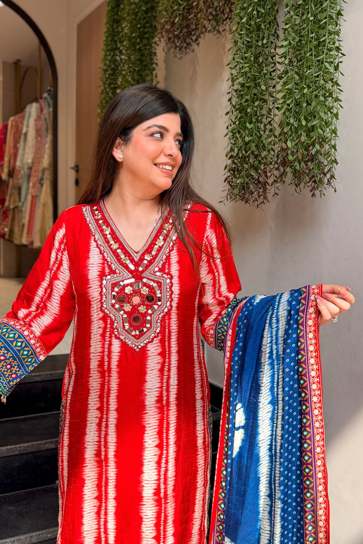 Kishwer Mirror Embroidered Suit Set