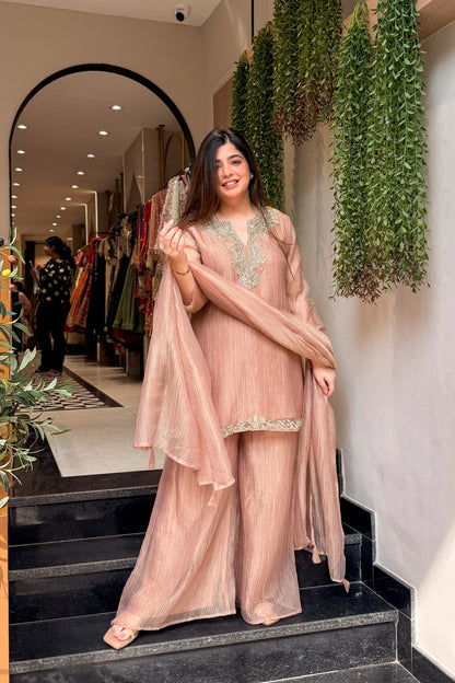 Nihari Golden Embroidered Suit
