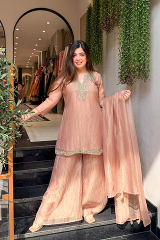 Nihari Golden Embroidered Suit