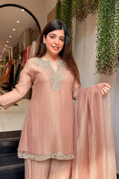 Nihari Golden Embroidered Suit