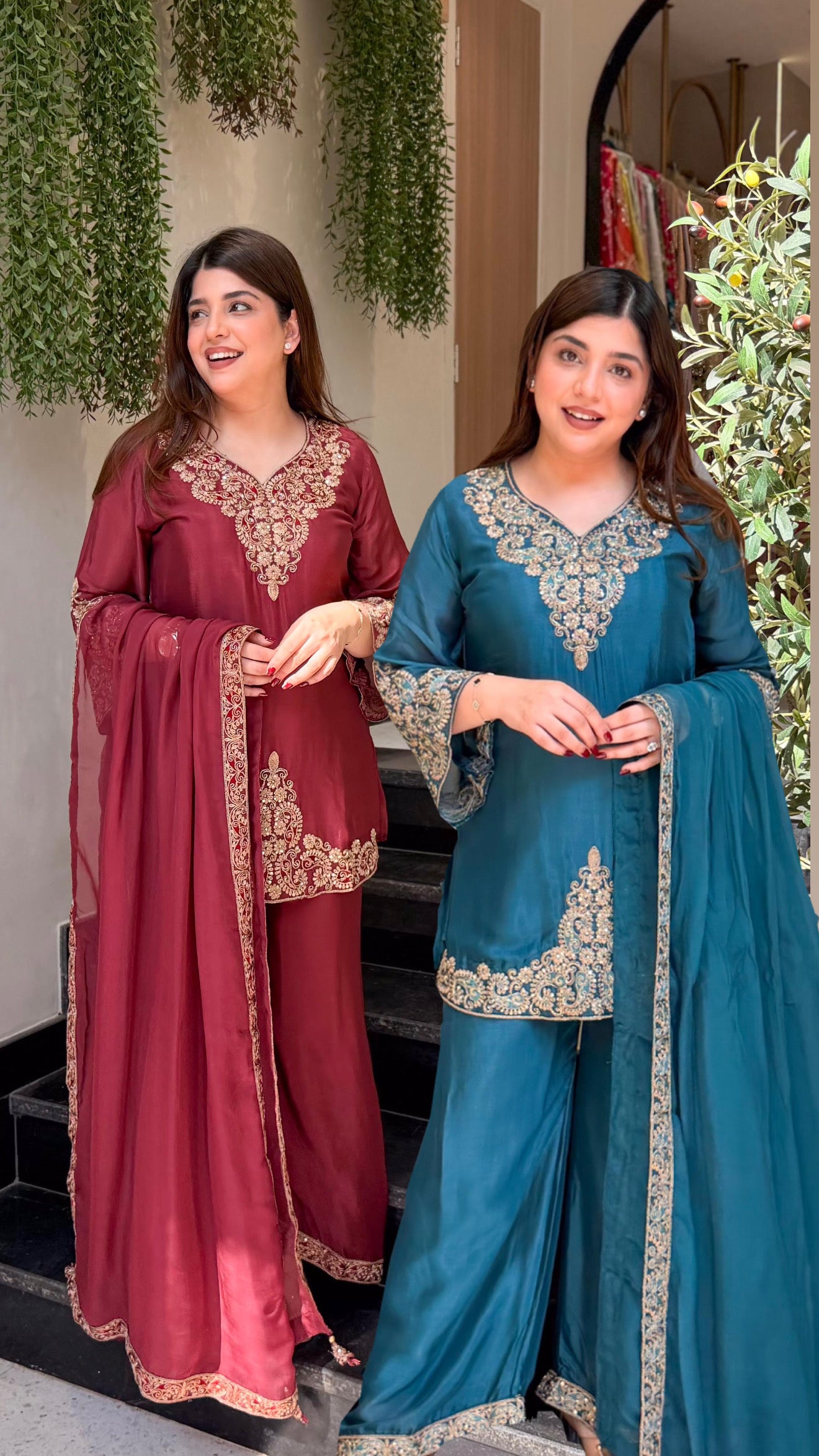 Saafi Embroidered Garara Suit Set