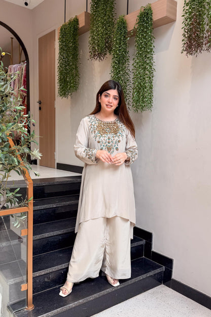 Zivya Embroidered Co ord Set