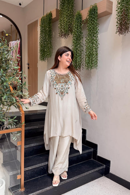 Zivya Embroidered Co ord Set