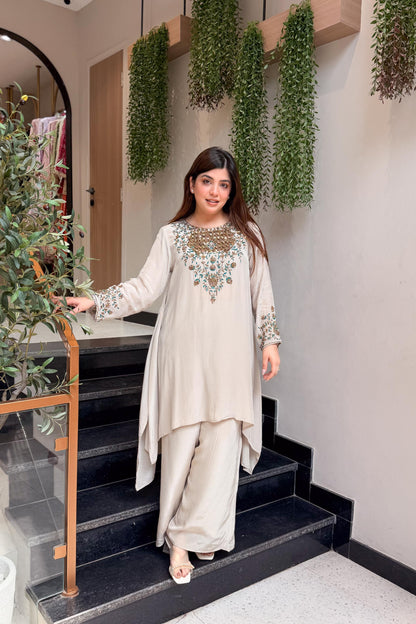 Zivya Embroidered Co ord Set