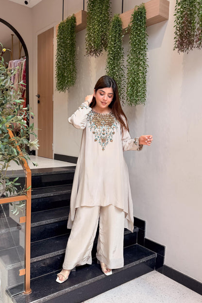 Zivya Embroidered Co ord Set