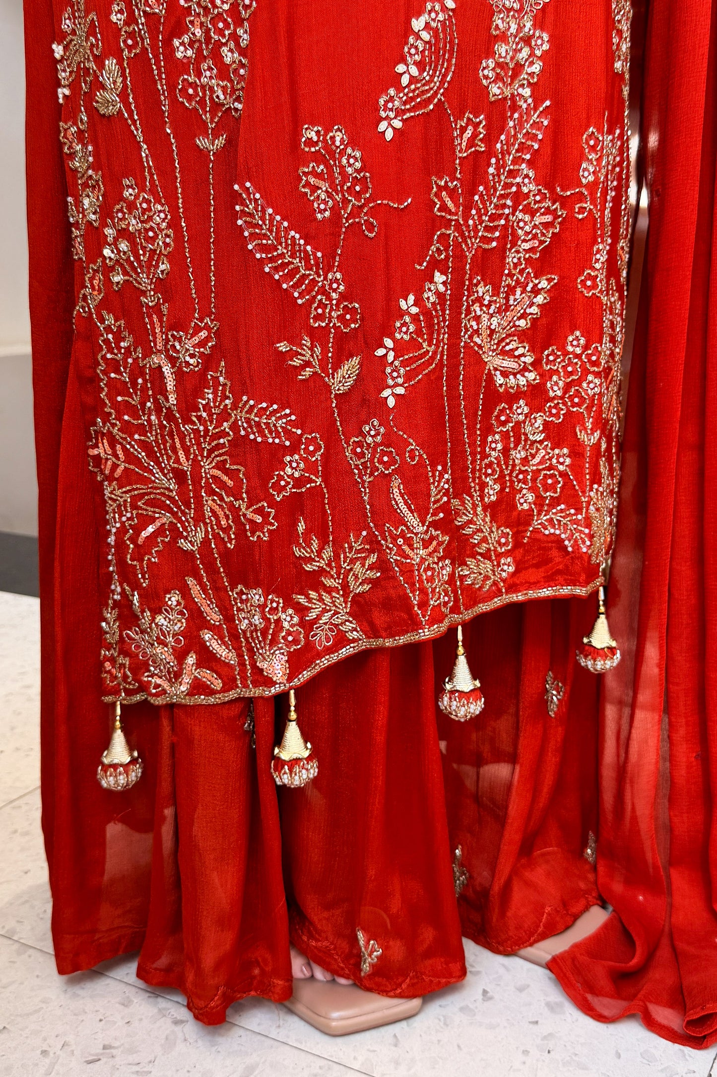 Avirika Hand Embroidered Long Suit Set