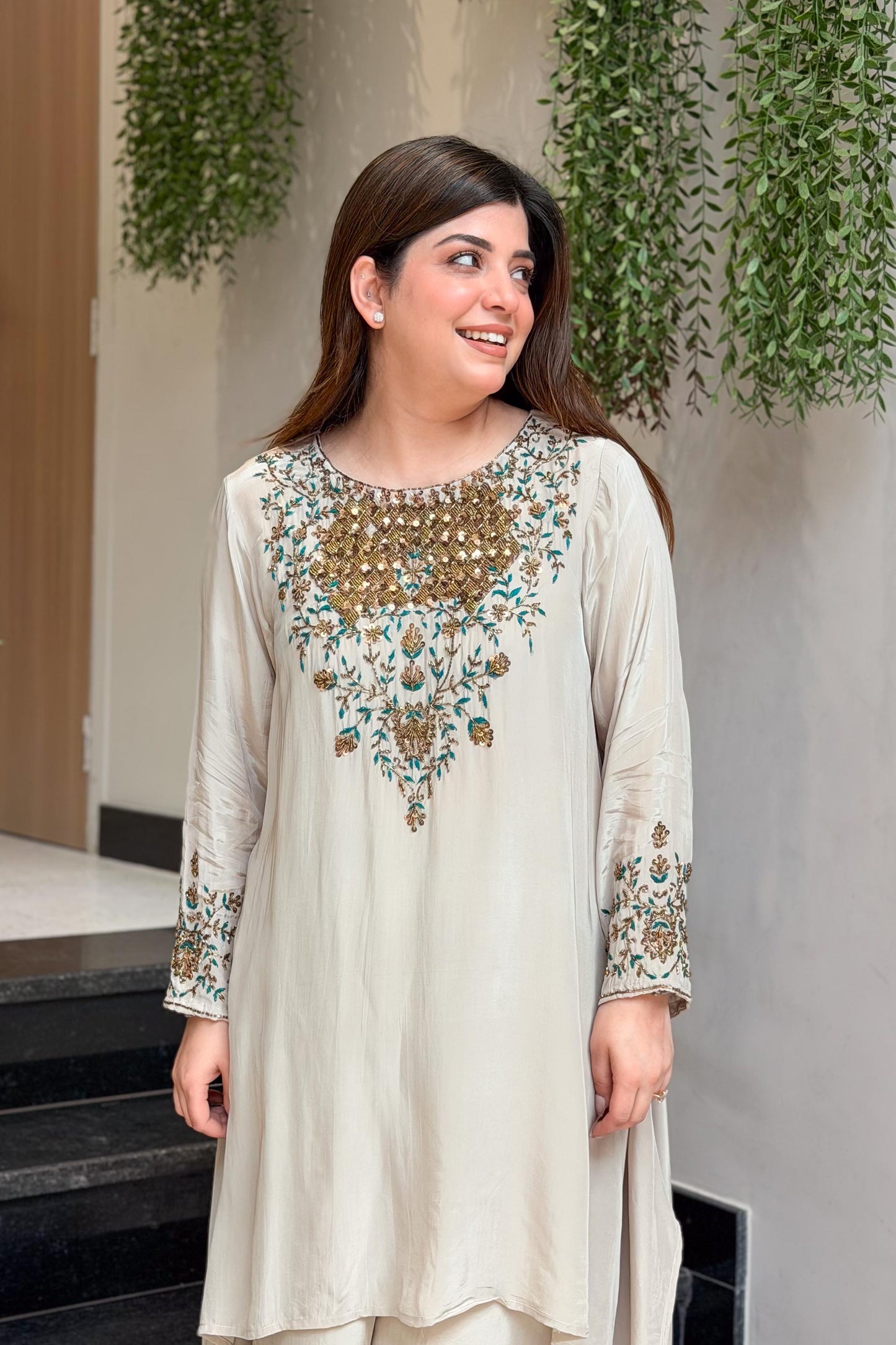 Zivya Embroidered Co ord Set