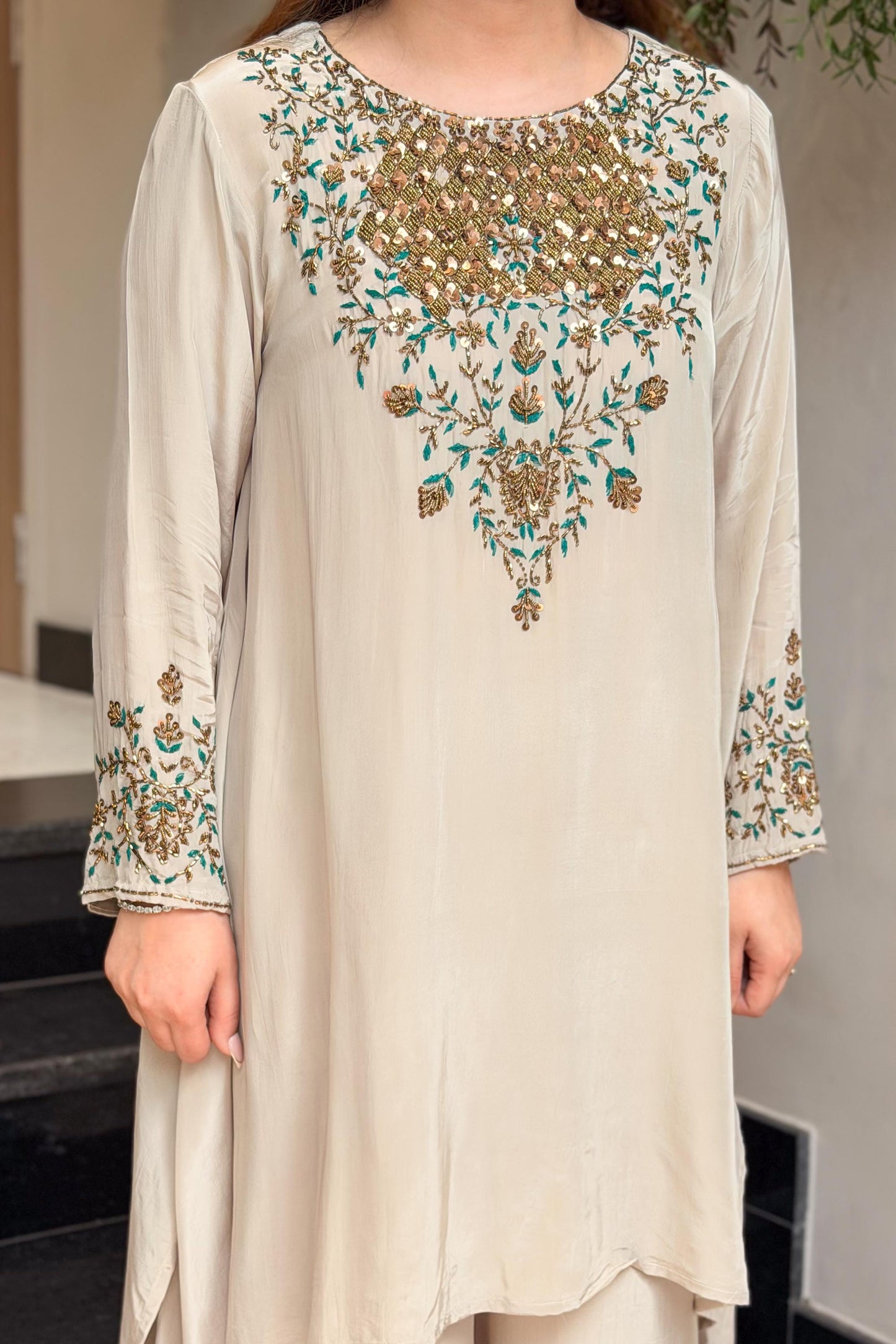 Zivya Embroidered Co ord Set