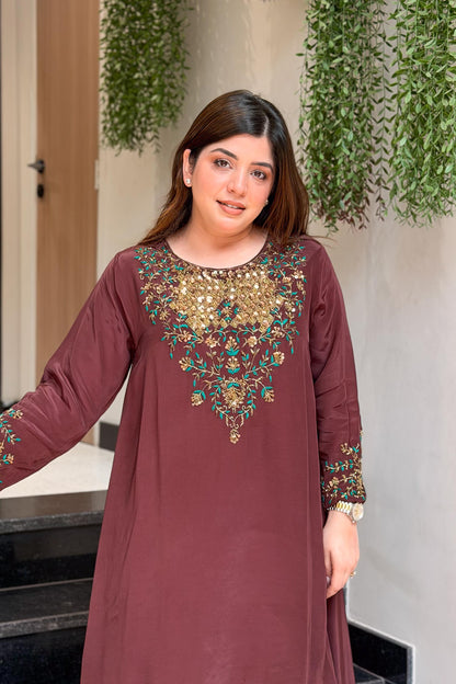 Zivya Embroidered Co ord Set