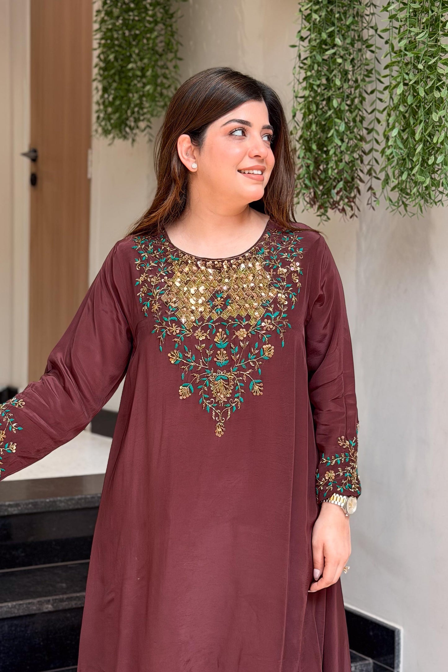 Zivya Embroidered Co ord Set