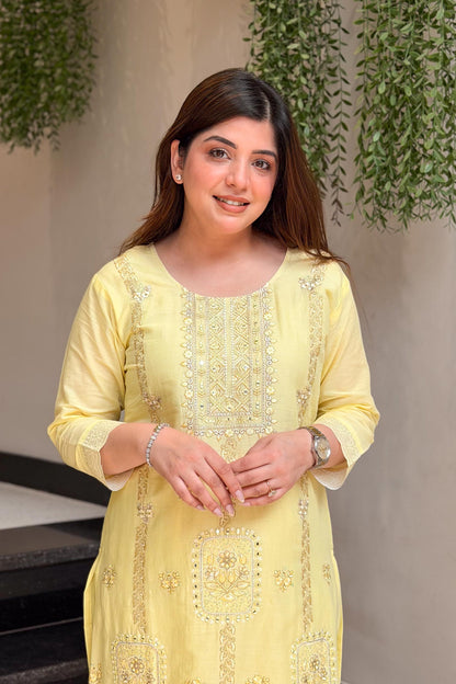 Ziana Embroidered Co ord Set