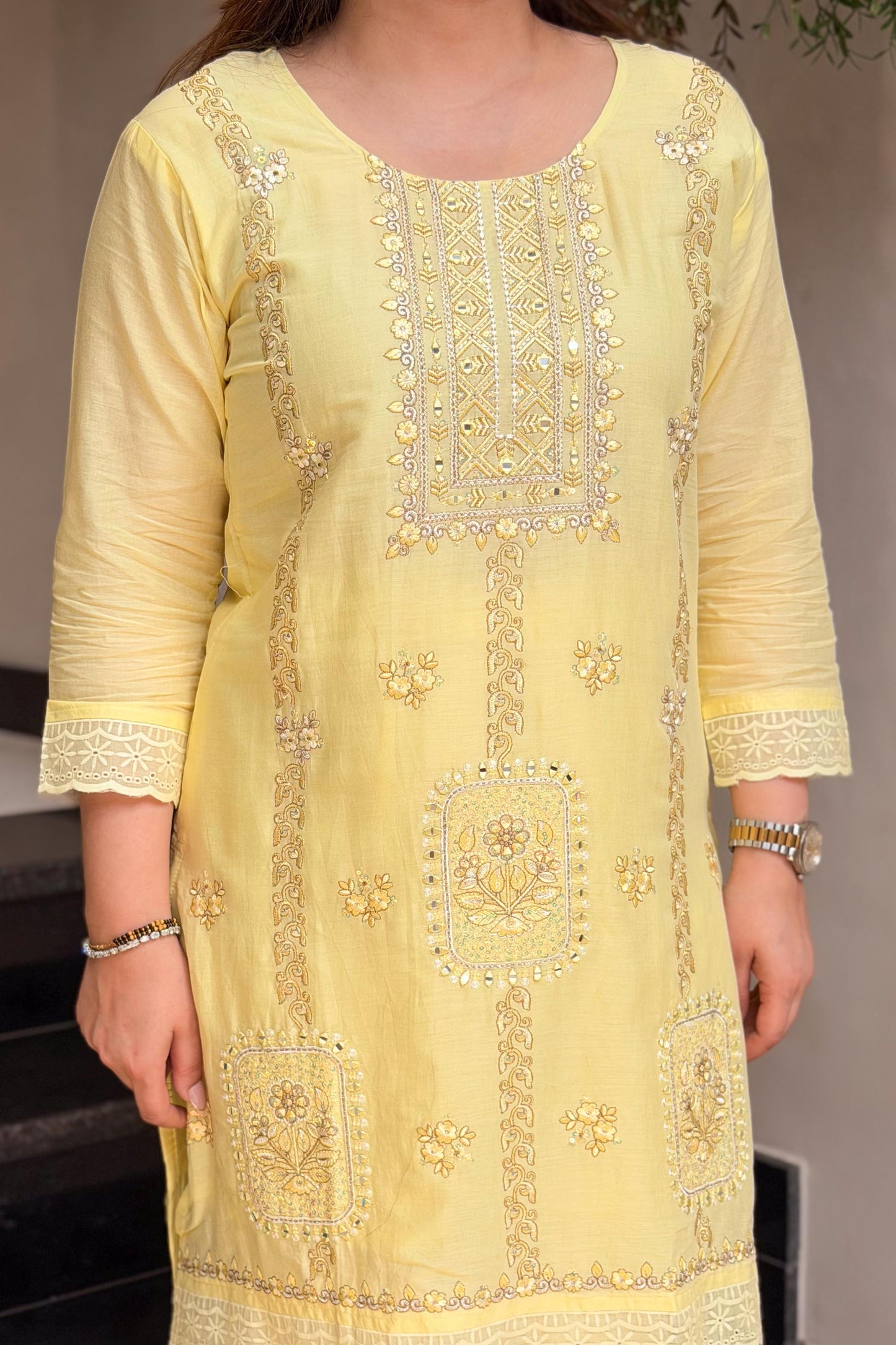 Ziana Embroidered Co ord Set