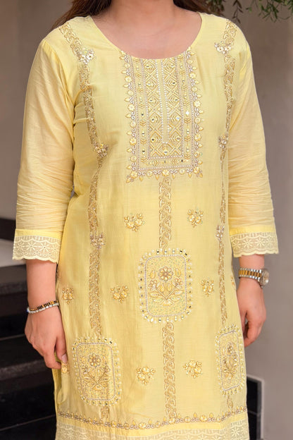 Ziana Embroidered Co ord Set