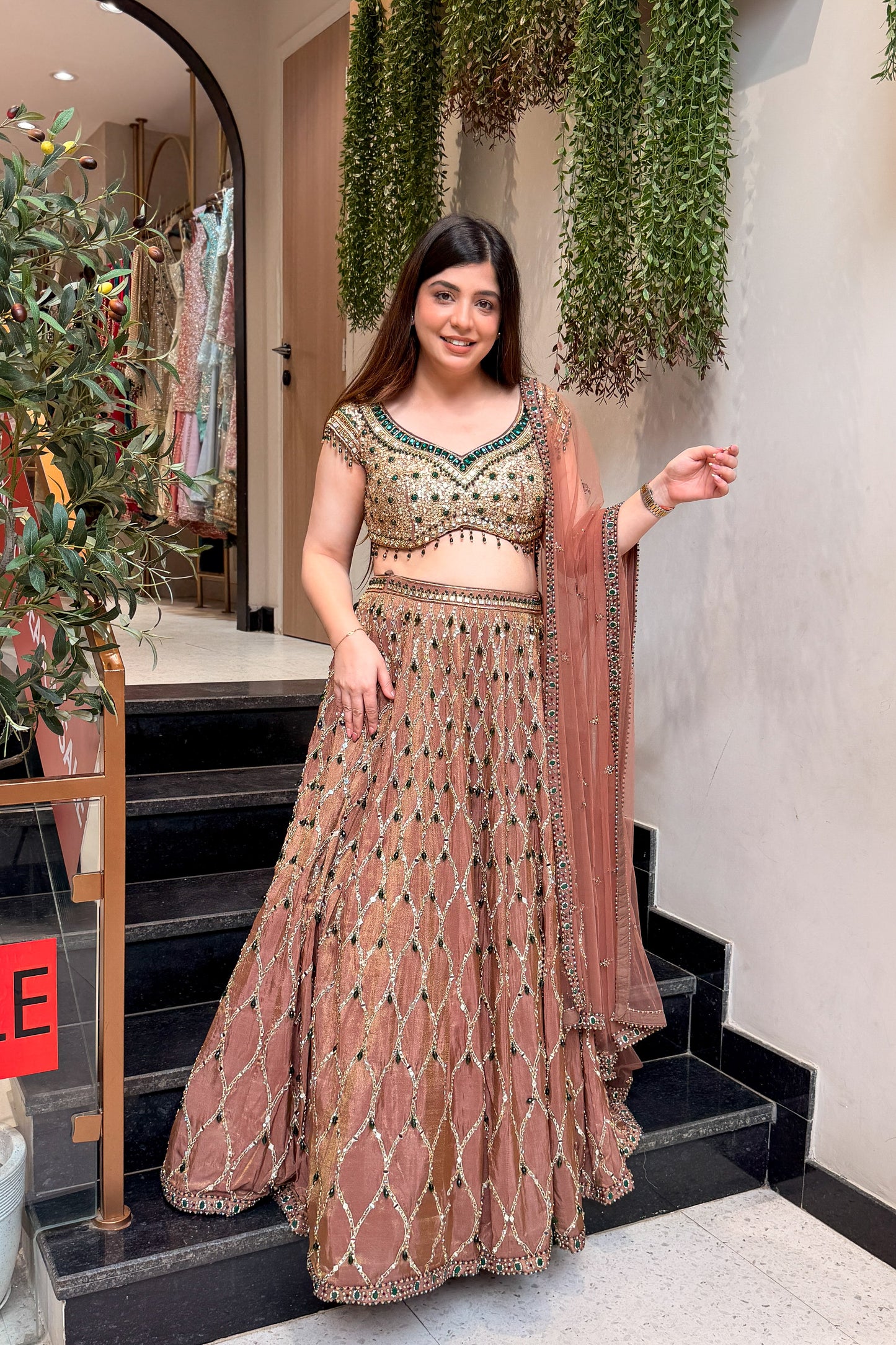 Kairya Hand Embroidered Lehenga