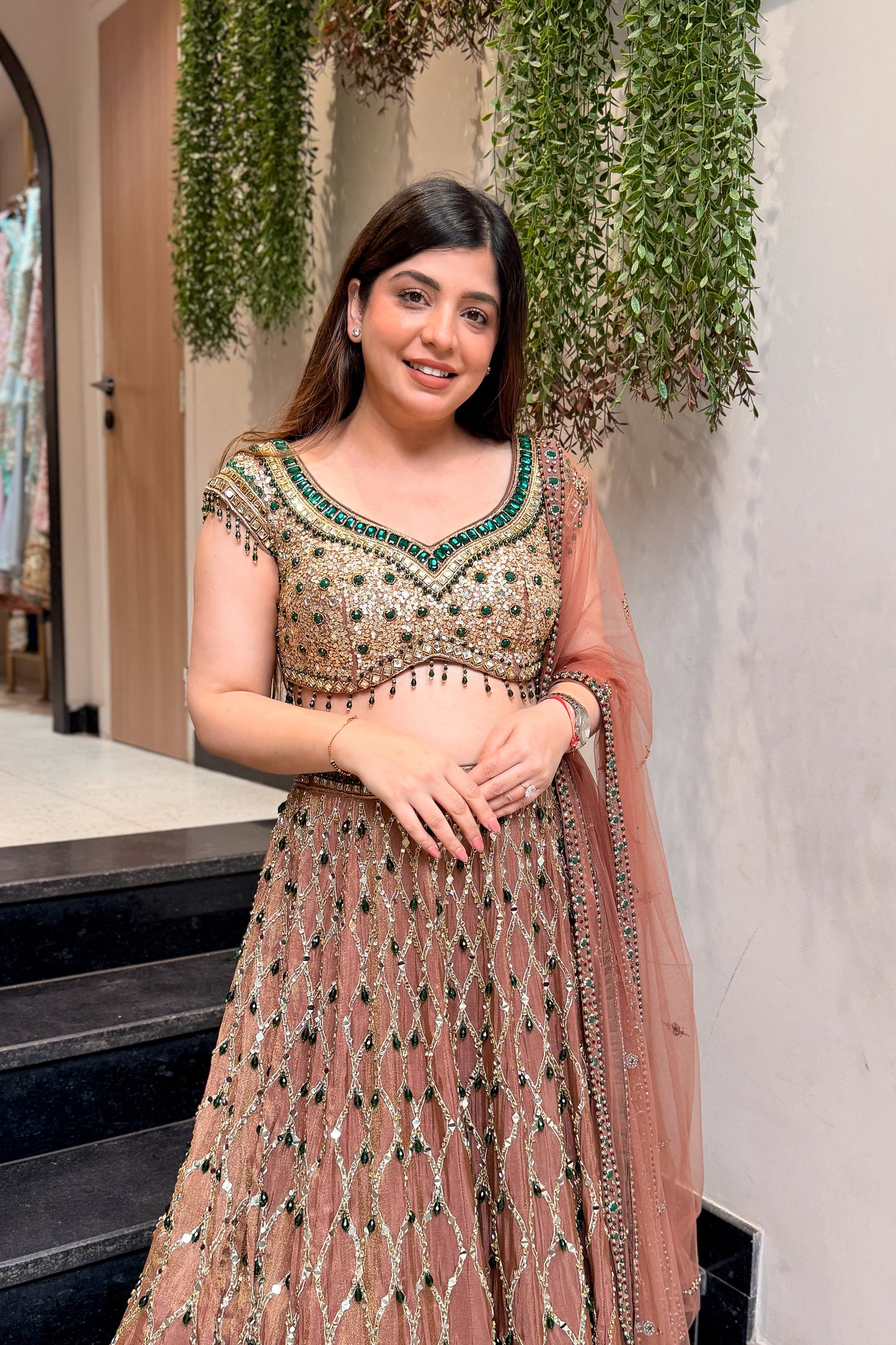 Kairya Hand Embroidered Lehenga
