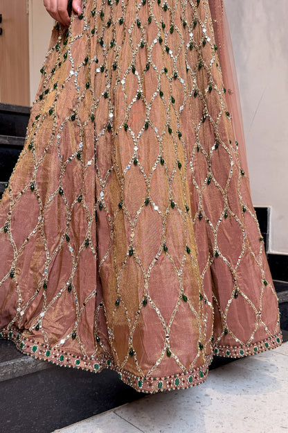 Kairya Hand Embroidered Lehenga