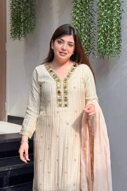 Suhira Mirror Detailing Suit Set