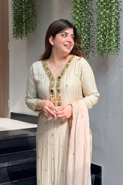 Suhira Mirror Detailing Suit Set