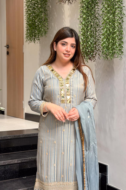 Suhira Mirror Detailing Suit Set