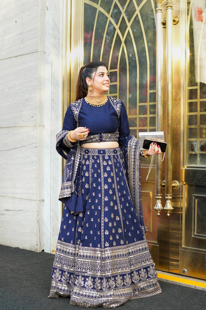 Heer Hand Embroidered Lehenga