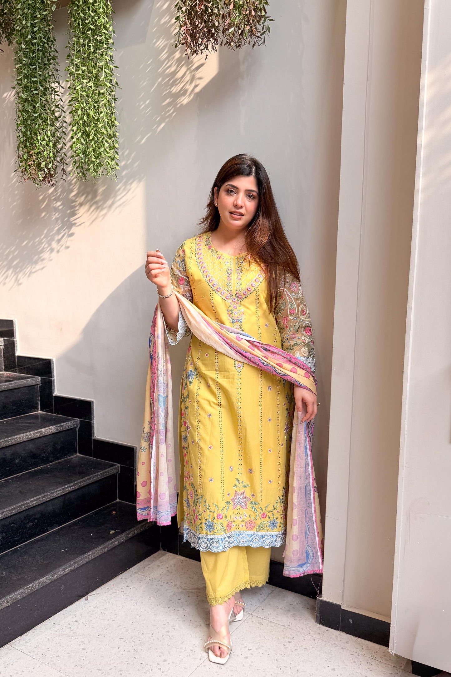 Sabeeka Pakistani Embroidered Suit Set