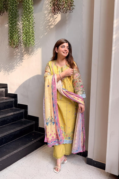 Sabeeka Pakistani Embroidered Suit Set