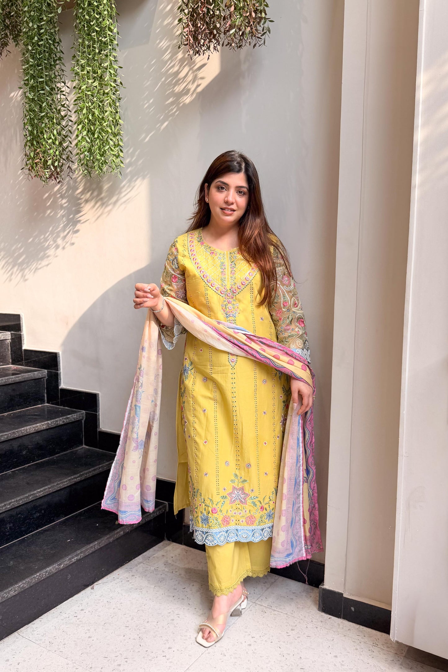 Sabeeka Pakistani Embroidered Suit Set