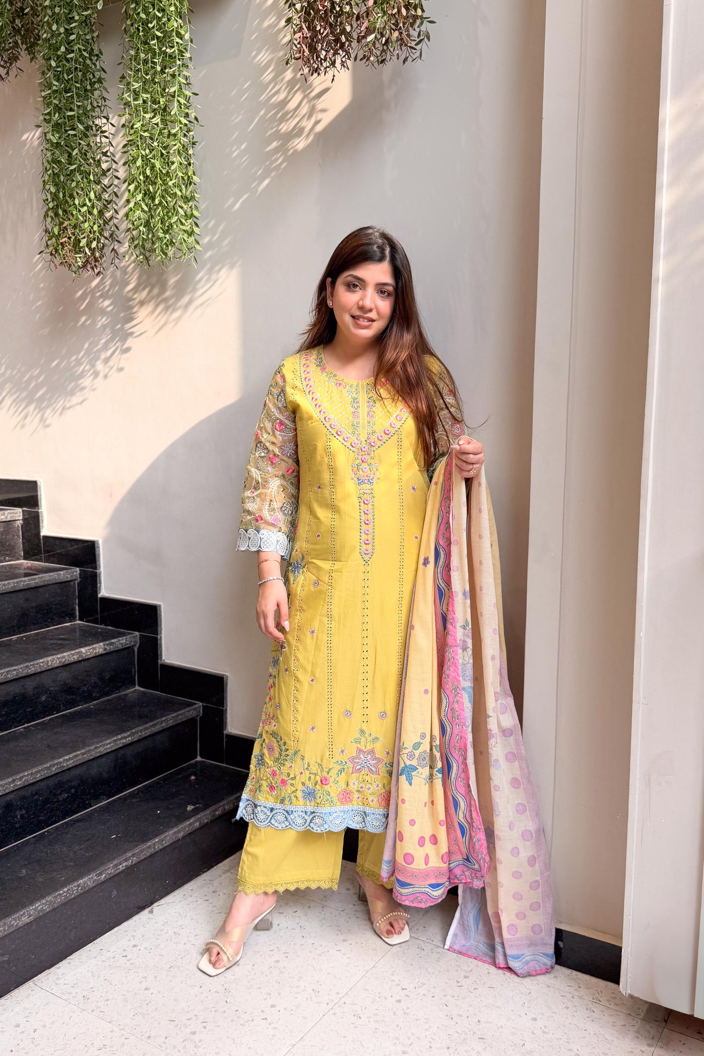Sabeeka Pakistani Embroidered Suit Set