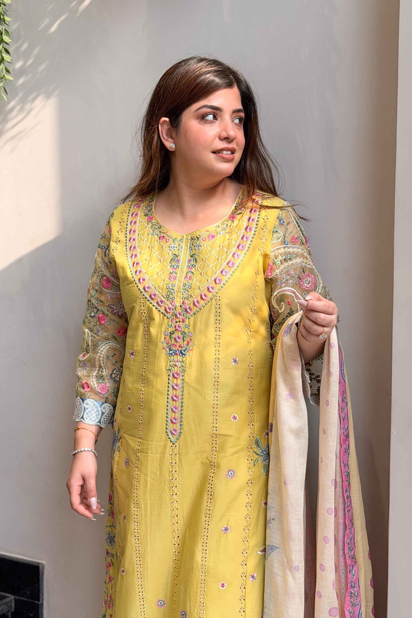 Sabeeka Pakistani Embroidered Suit Set