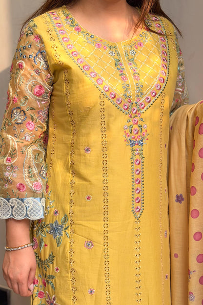Sabeeka Pakistani Embroidered Suit Set