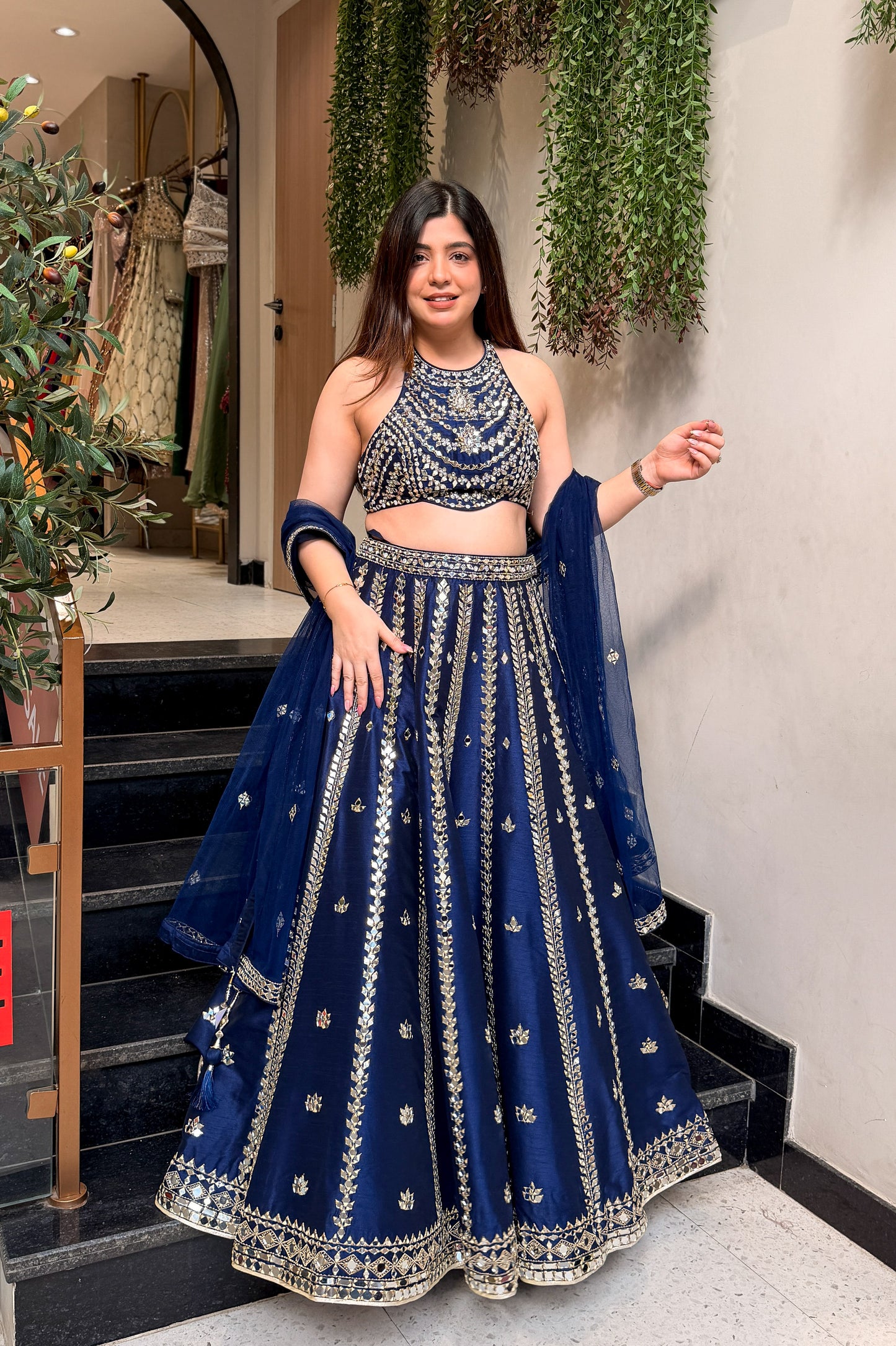 Avelia Hand Embroidered Lehenga