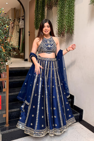 Avelia Hand Embroidered Lehenga
