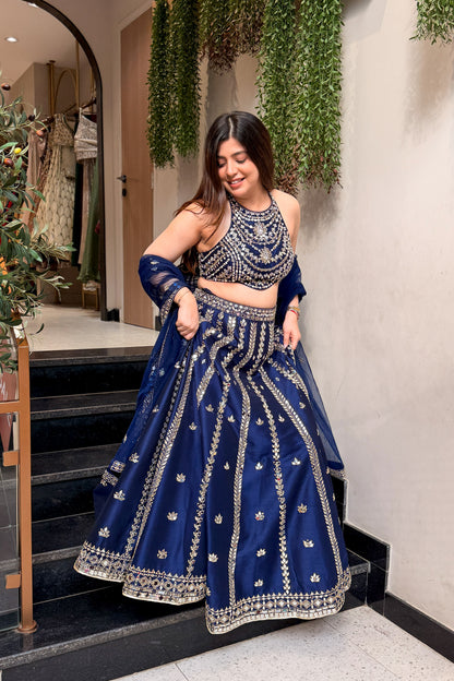 Avelia Hand Embroidered Lehenga