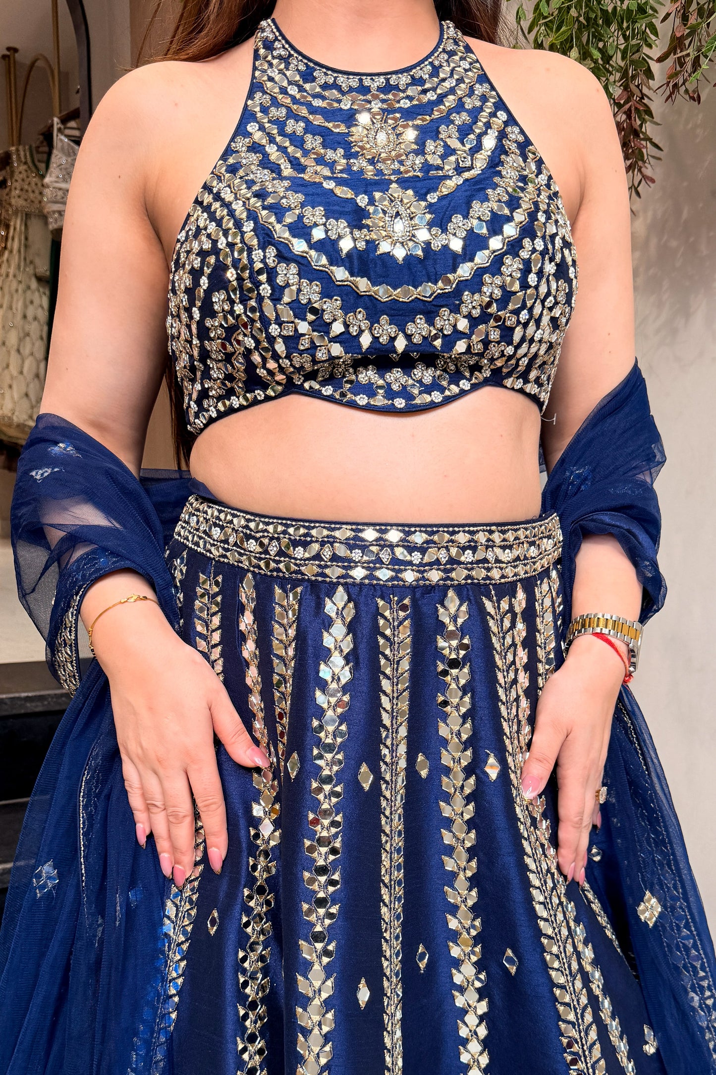 Avelia Hand Embroidered Lehenga