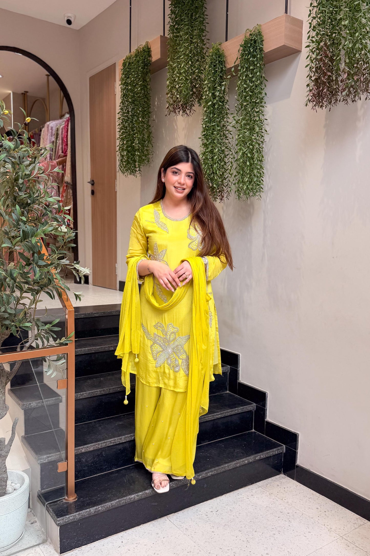 Areeba Floral Embroidered Suit Set