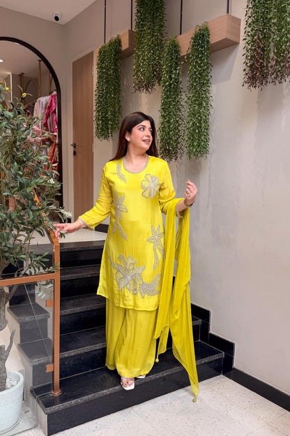 Areeba Floral Embroidered Suit Set