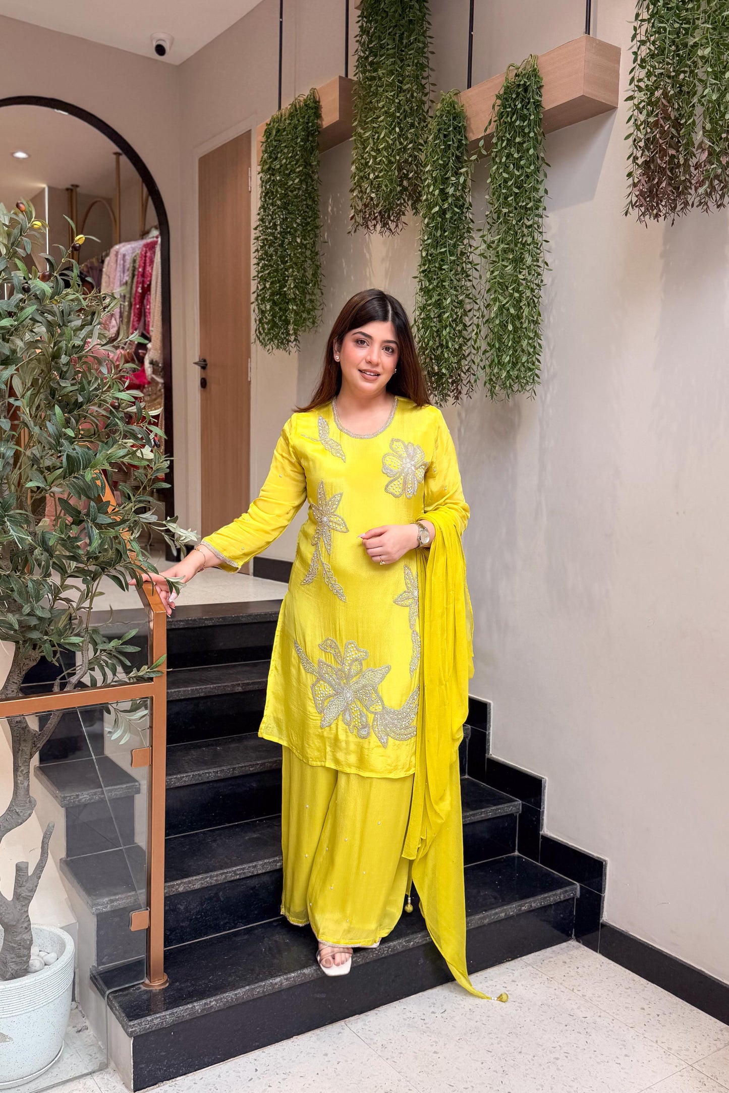 Areeba Floral Embroidered Suit Set