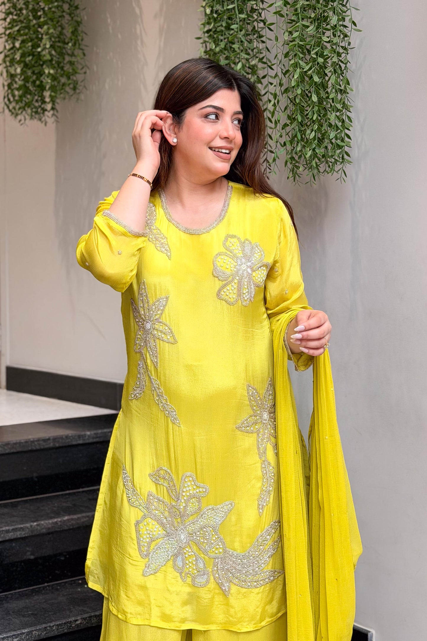 Areeba Floral Embroidered Suit Set