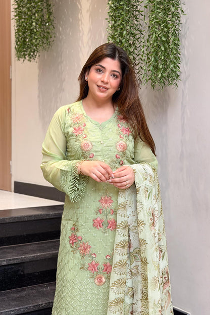 Ayla Floral Embroidered Suit Set