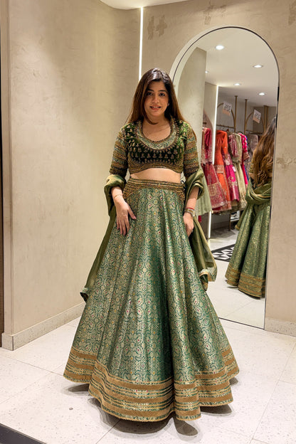 Navrooh Hand Embroidered Lehenga