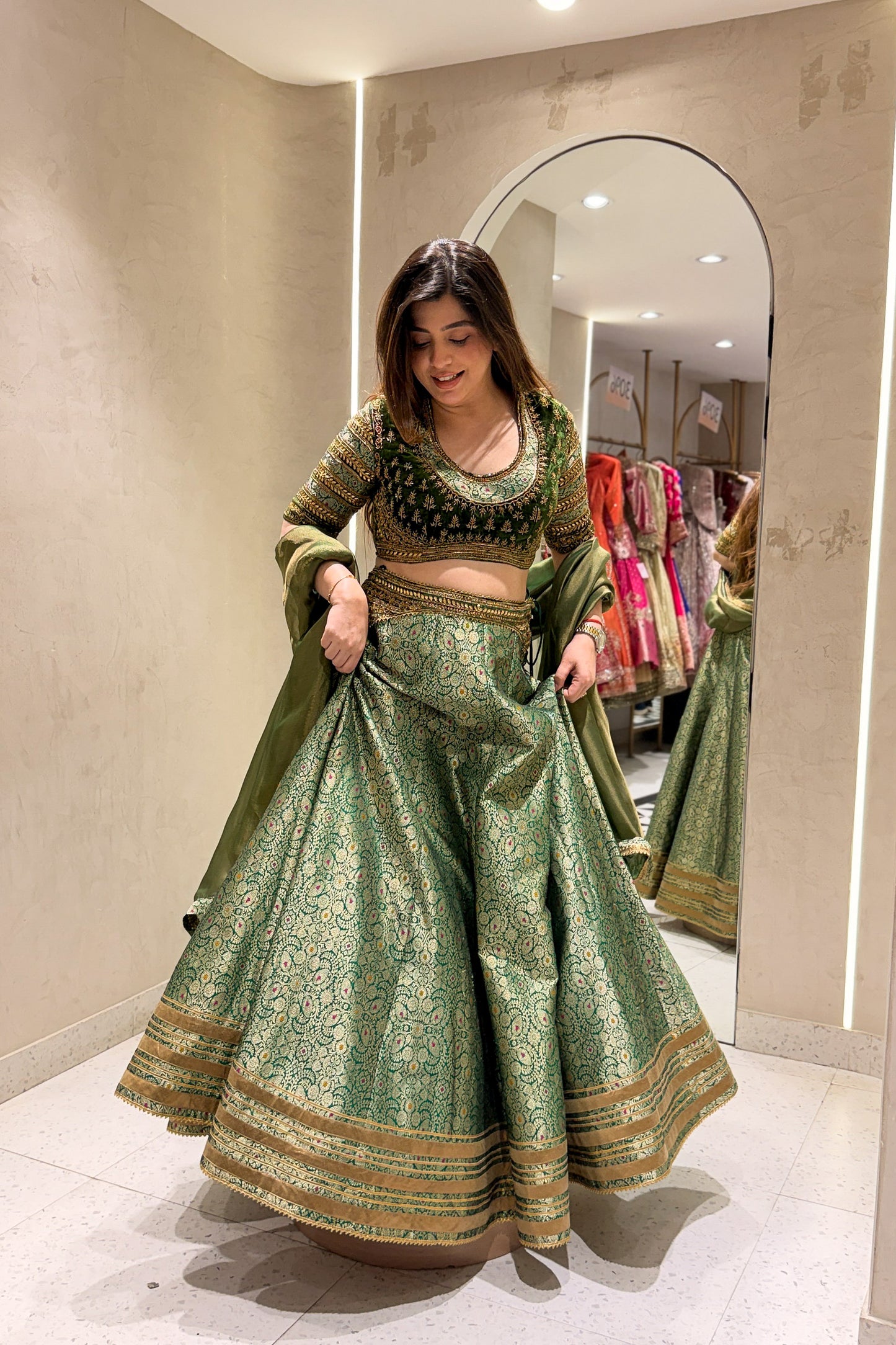 Navrooh Hand Embroidered Lehenga