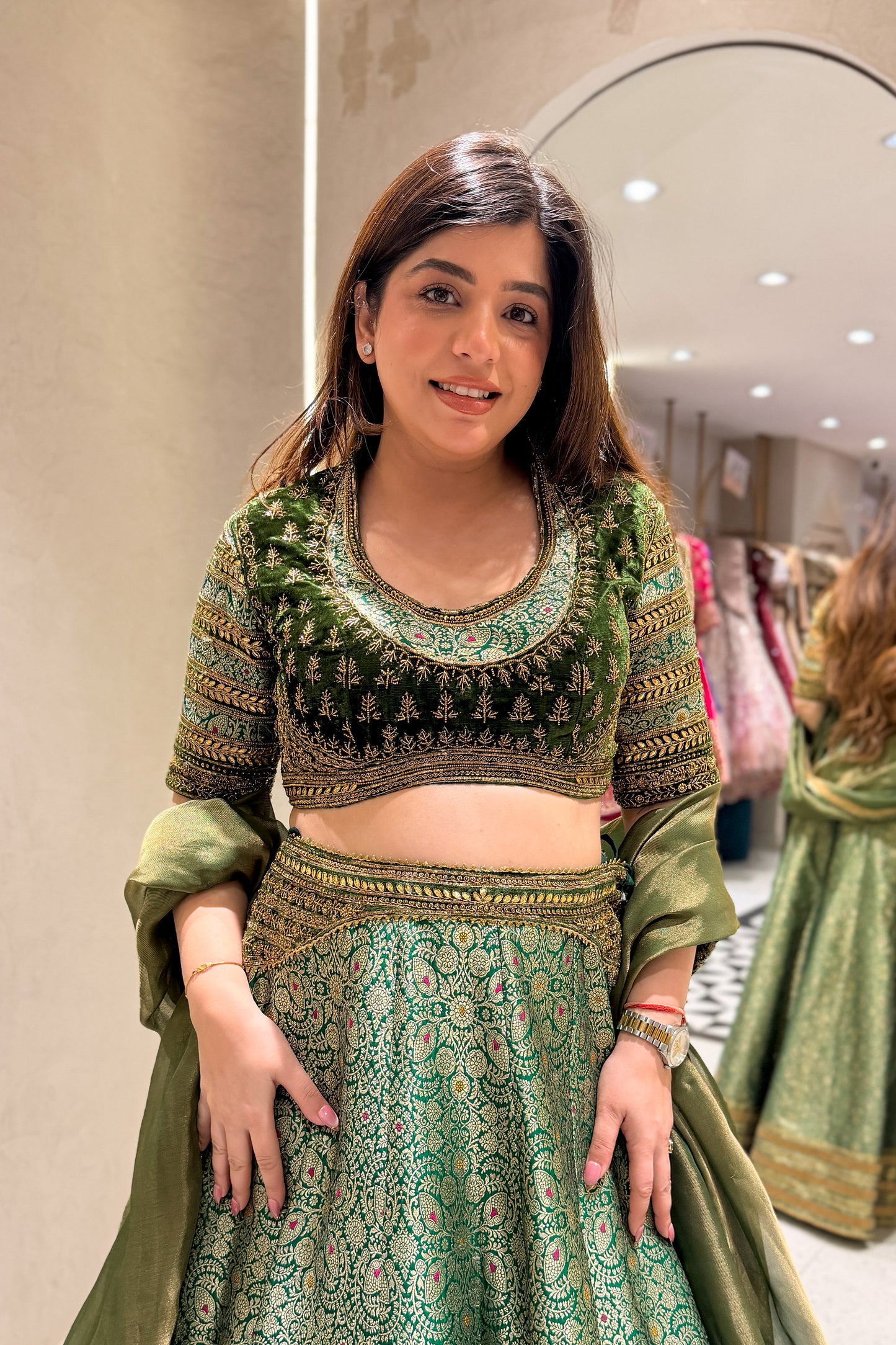 Navrooh Hand Embroidered Lehenga
