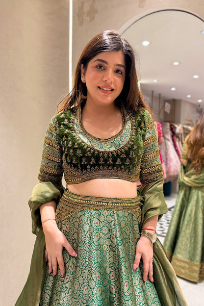 Navrooh Hand Embroidered Lehenga